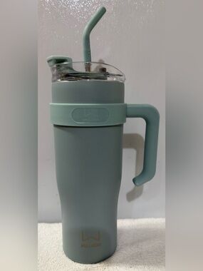 Wellness Mint Green Travel Mug with Handle